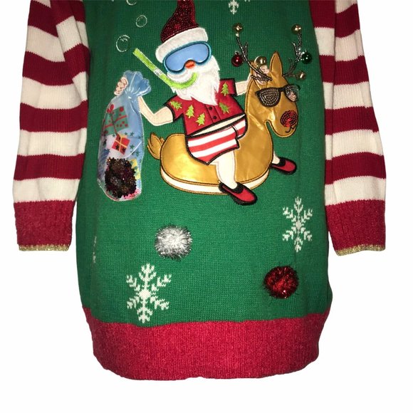 NWT United States Sweaters Santa Reindeer Tunic XL - Picture 4 of 8